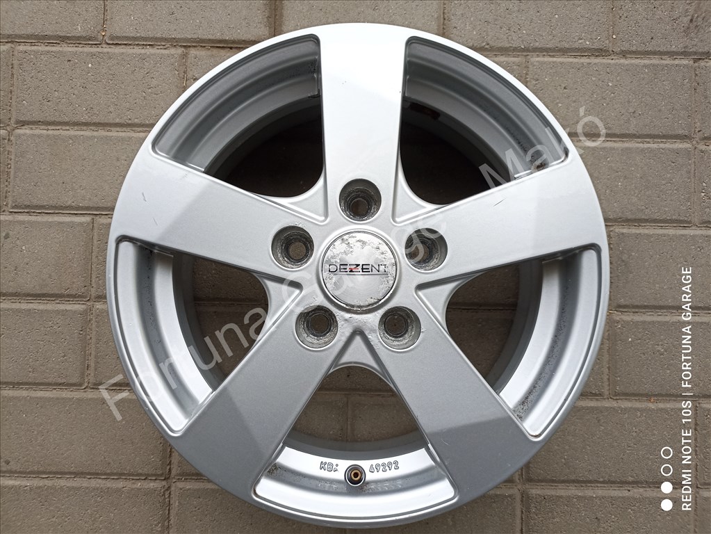 5x114,3 15" Dezent TD használt alufelni garnitúra 6. kép