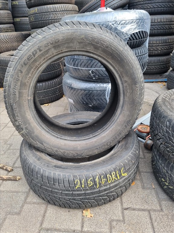  215/6016" újszerű Hankook Winter I cept evo2 téli gumi 2db  2. kép