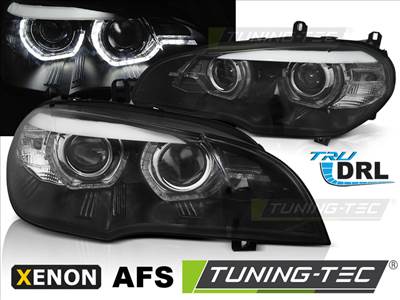 BMW X5 E70 07-10 XENON DRL LED BLACK AFS HID Tuning-Tec Fényszóró