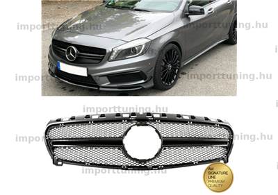 Mercedes-Benz A-osztály W176 2012-2015 Fényes Fekete A-típusú Hűtőrács
