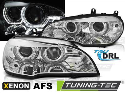 BMW X5 E70 07-10 XENON DRL LED CHROME AFS HID Tuning-Tec Fényszóró