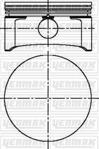 dugattyú YENMAK 31-04219-000 for OPEL, SAAB, VAUXHALL