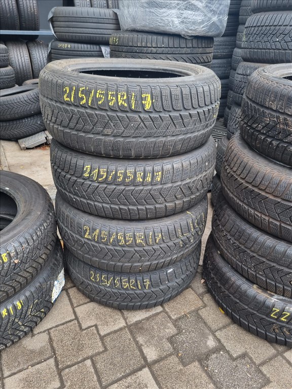  215/5517" használt Pirelli Sottozero 3 téli gumi 4db  1. kép