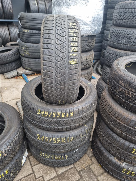  215/5517" használt Pirelli Sottozero 3 téli gumi 4db  3. kép