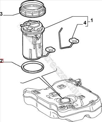 AC pumpa tömítés - MAREA, BRAVO, CROMA, THESIS, PUNTO, GT - 46537483, 60816450 -  - FIAT eredeti Eredeti új 46537483