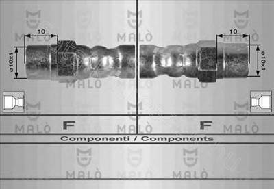 GUMIFÉKCSŐ HÁTSÓ VOLVO C70/S70/V70 - C70, S70, V70 - AK.80241 -  - Akron Utángyártott új 80241