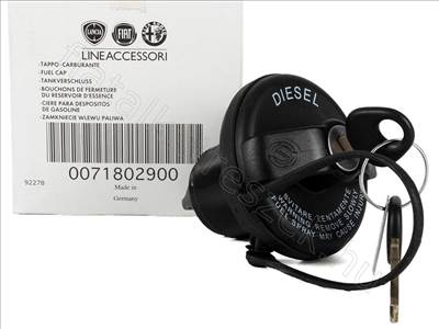 Tanksapka kulccsal - JUMPER, PUNTO, BRERA, GT, SPIDER, MITO - 71802900, 50900721 -  - FIAT eredeti Eredeti új 71802900