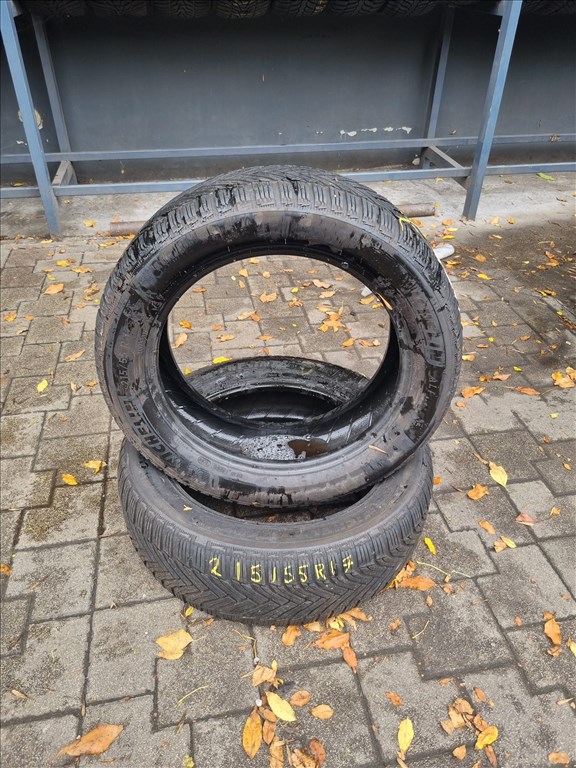  215/5517" újszerű Michelin Alpin 6 téli gumi 2db  2. kép