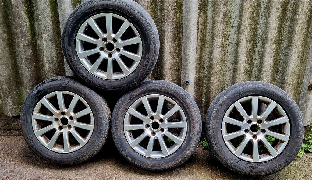  18" használt BBS alufelni, rajta használt gumi  1. kép