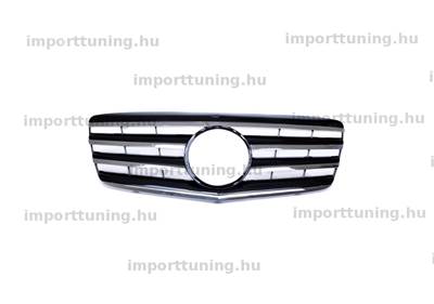 Mercedes E W211 S211 2006-2009 Facelift Króm & Fekete hűtőrács 