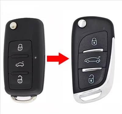 Volkswagen bicskakulcs átalakító 3 gombos