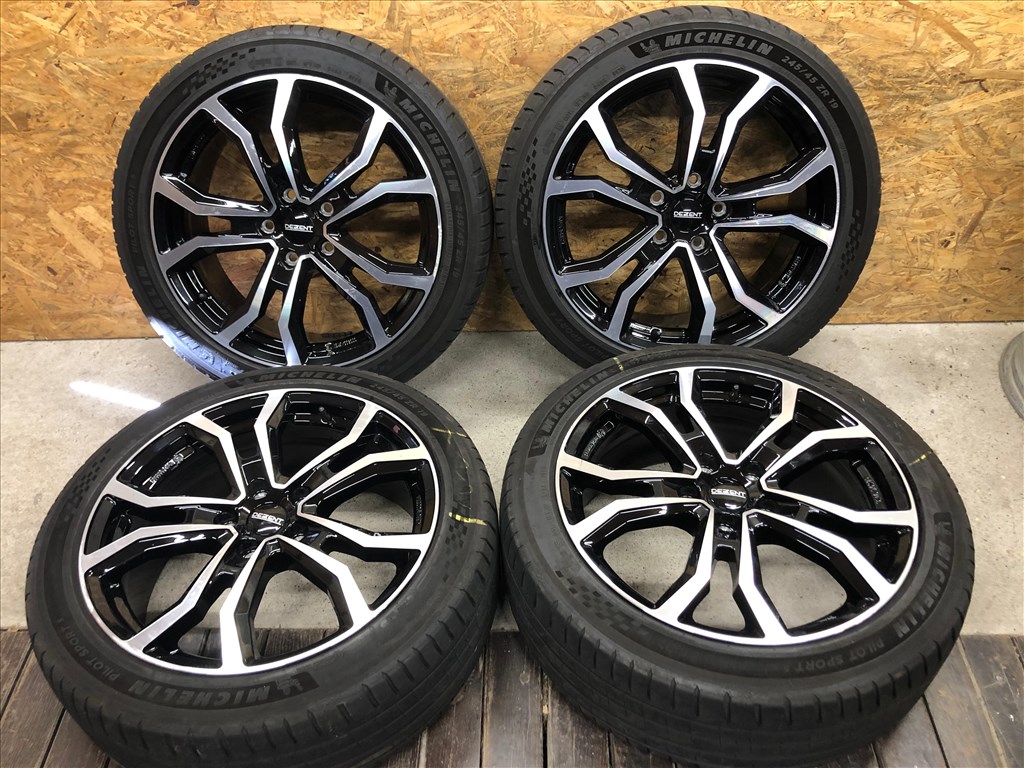  5x120 lyukosztású 19" újszerű Dezent alufelni, rajta 245/45 újszerű Michelin nyári gumi VW T5, T6 1. kép