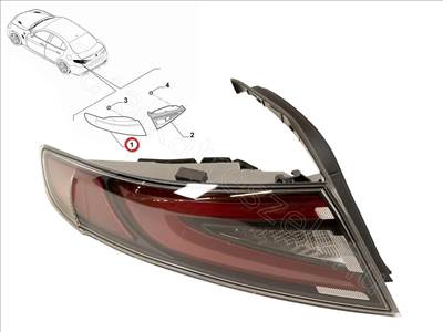 B. h. külső lámpa Giulia - GIULIA - 50566419 -  - FIAT eredeti Eredeti új 50566419