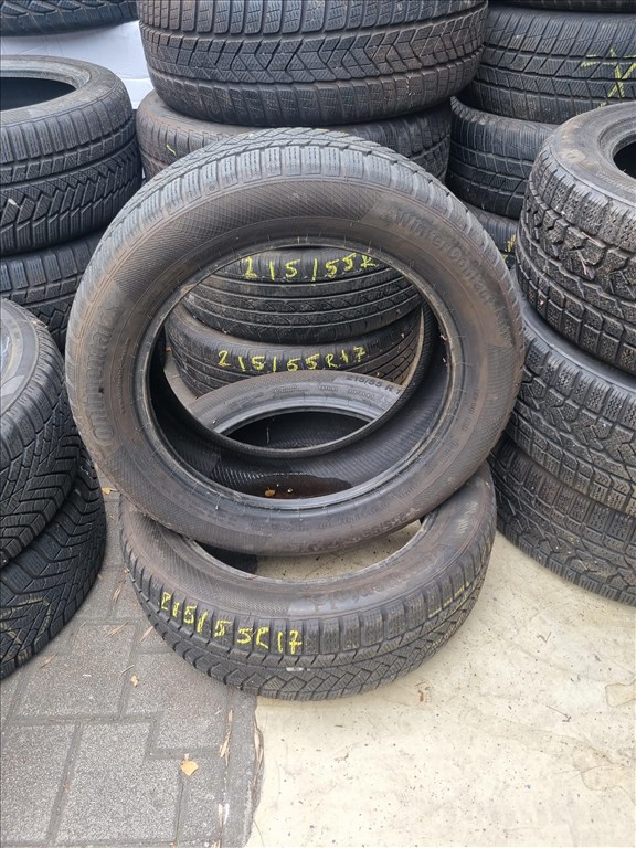  215/5517" újszerű Continental WinterContact TS850P téli gumi 2db  2. kép