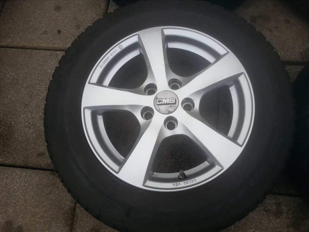  5x105 lyukosztású CMS alufelni, rajta 195/65R15 Maxxis téli gumi Opel Astra-K-ra 2. kép