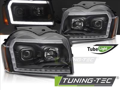 JEEP GRAND CHEROKEE 05-08 TUBE LIGHT BLACK Tuning-Tec Fényszóró
