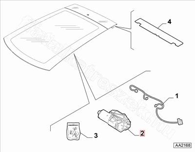 Tetőablak mozgató motor 500L - 500L - 77366461 -  - FIAT eredeti Eredeti új 77366461
