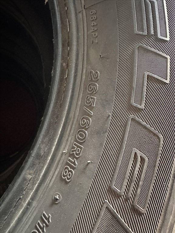 4 db Bridgestone 265/60 R18 használt nyári gumi 4x4 Off-Road Terep 4. kép