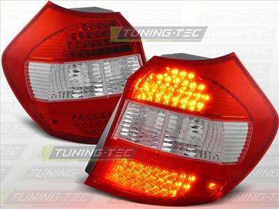 BMW E87 04-08.07 RED WHITE LED  Tuning-Tec Hátsó Lámpa
