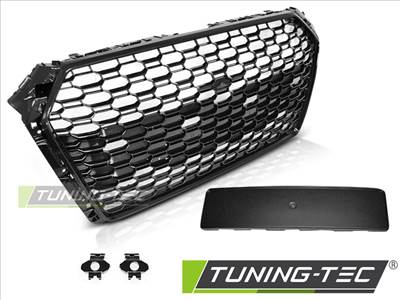 AUDI A4 B9 15-19 GLOSSY BLACK RS4 STYLE PDC Tuning-Tec Hűtőrács