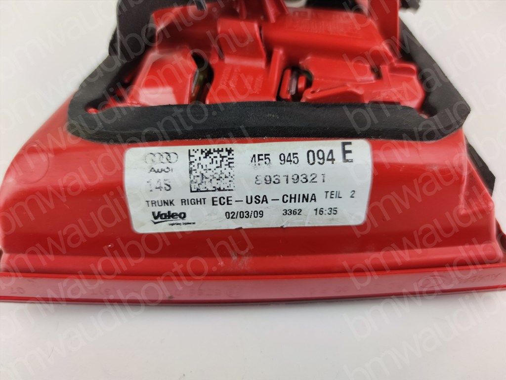 AUDI A6 C6 (4F2) Jobb belső hátsó lámpa (4F5945094E) 2. kép