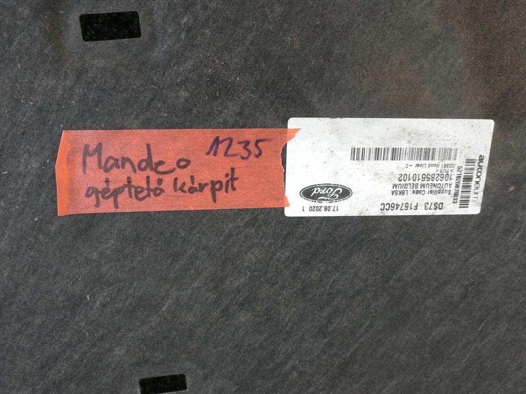 Ford Mondeo Mk5 (2015 - ) motorháztető zajcsillapító - szigetelés ds73f16746db 3. kép