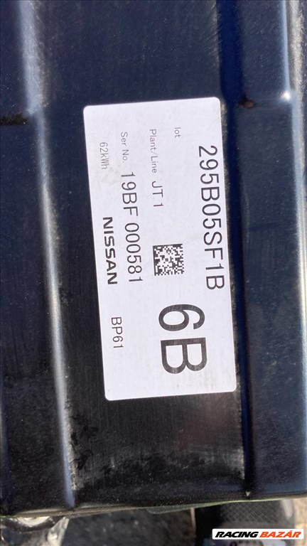 Nissan Leaf II EV akkumulátor (nagyfeszültségű akkumulátor, HV akkumulátor) 62 kWh 295b05sf1b 4. kép