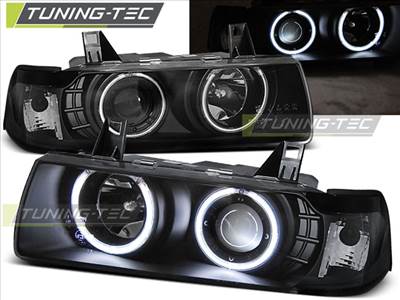 BMW E36 12.90-08.99  fekete Angel Eyes Tuning-Tec Fényszóró
