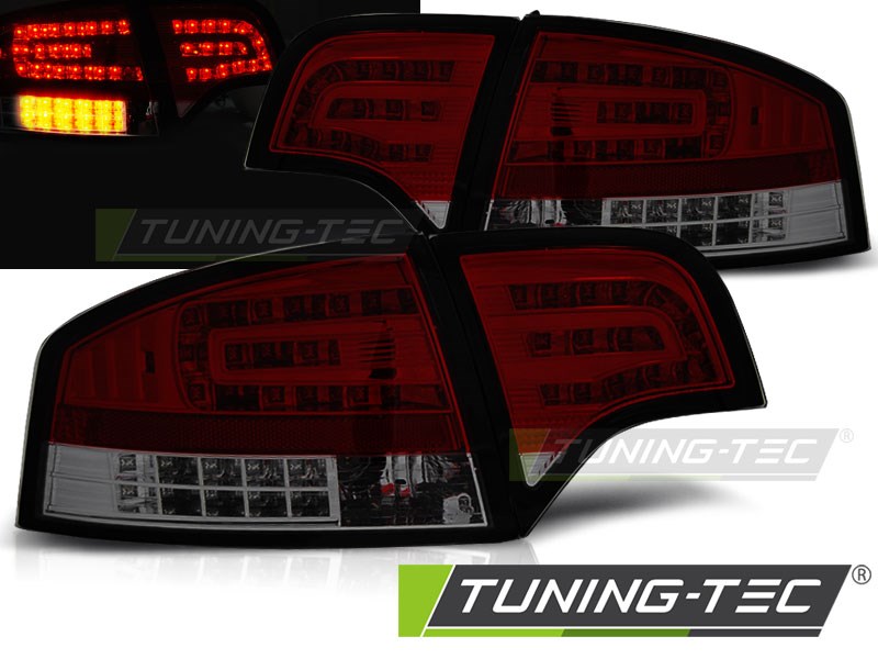 AUDI A4 B7 11.04-03.08 SEDAN RED SMOKE LED Tuning-Tec Hátsó Lámpa 1. kép