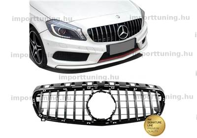 Mercedes-Benz A-osztály W176 2012-2015 GT Króm és Fekete Hűtőrács