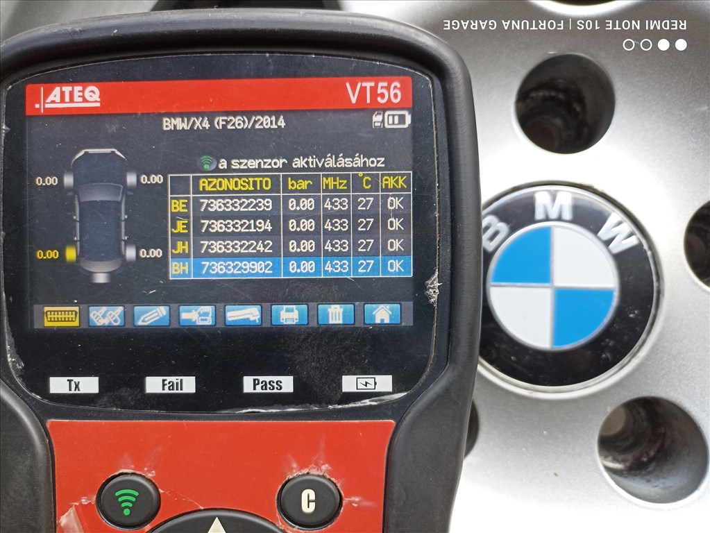 5x120 17" CMS C10 használt alufelni garnitúra +TPMS 10. kép