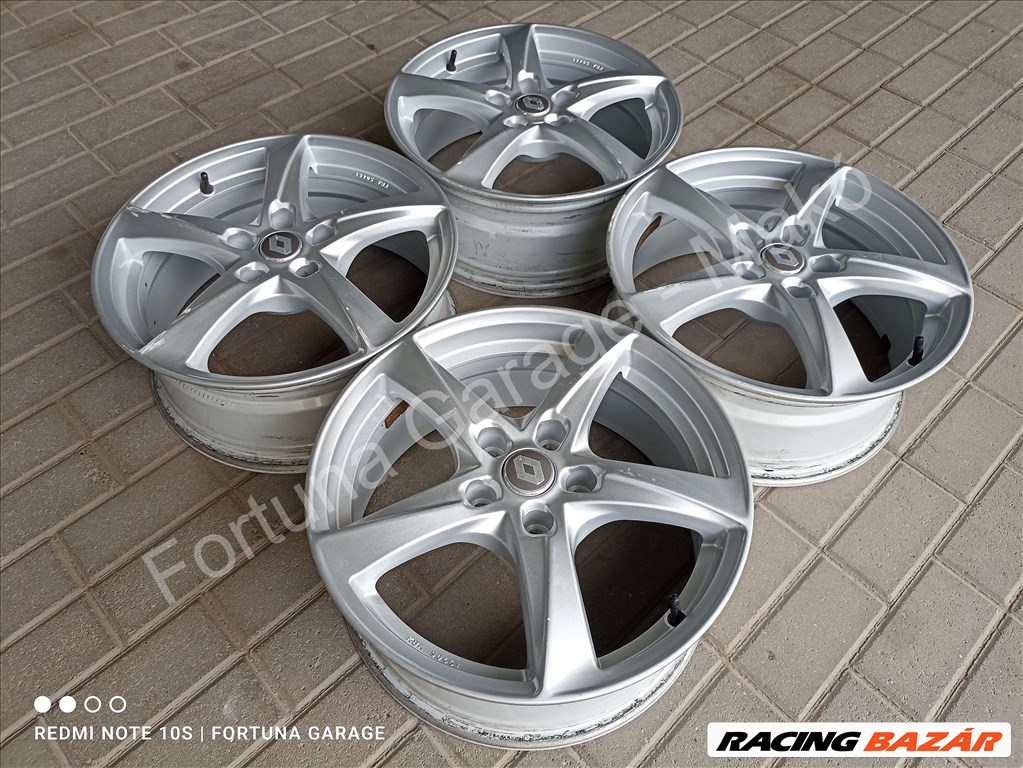 5x114,3 17"Renault használt alufelni garnitúra +TPMS (9) 2. kép