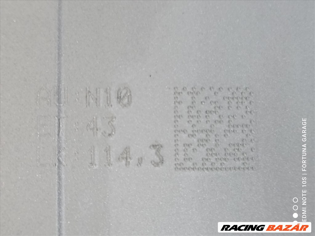 5x114,3 17"Renault használt alufelni garnitúra +TPMS (9) 8. kép