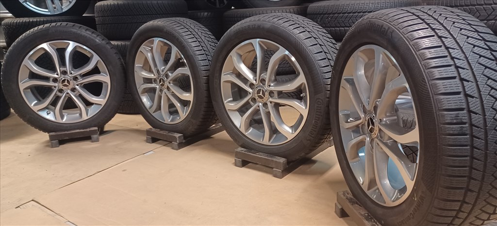 Mercedes W205 C klasse 5x112 7x17 ET48,5 225/50 R17 téli gumikkal 4db 8. kép