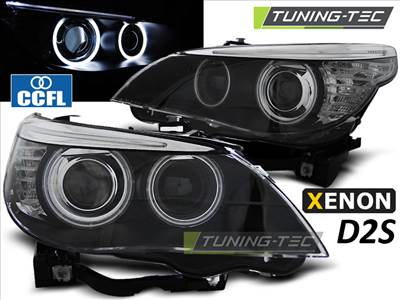 BMW E60/E61 03-04 CCFL HID D2S DUAL PROJECTOR BLACK  Tuning-Tec Fényszóró