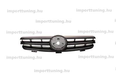 Mercedes CLK C209 A209 2002-2009 Fényes Fekete Hűtőrács