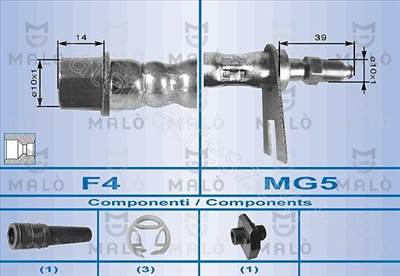 FÉKCSÖ JOBB ELSŐ PEUGEOT 406 - 406 - AK.8628 -  - Akron Utángyártott új 8628