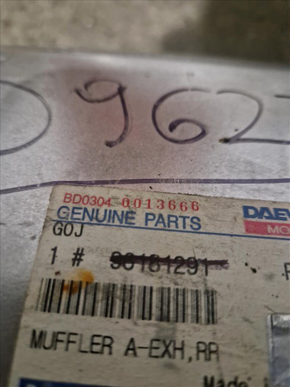 Daewoo Lanos 1.5 SX Hátsó kipufogó dob  96181291 2. kép