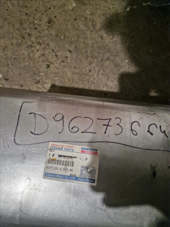 Daewoo Lanos 1.5 SX Hátsó kipufogó dob  96181291 3. kép