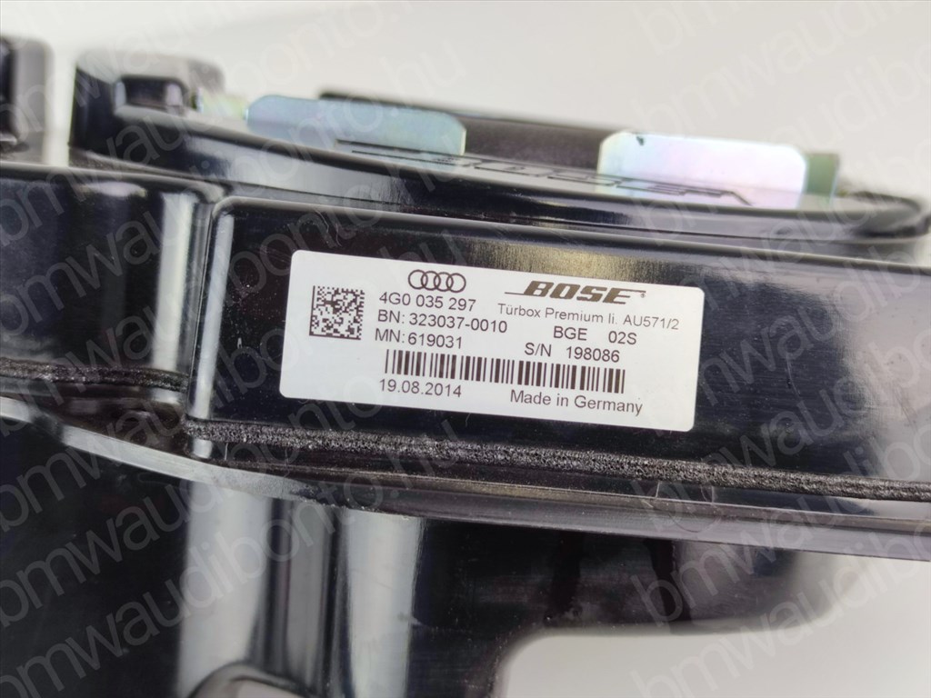 AUDI A6 C7 (4G2, 4GC) Bal első ajtó hangszóró (4G0035297) 2. kép
