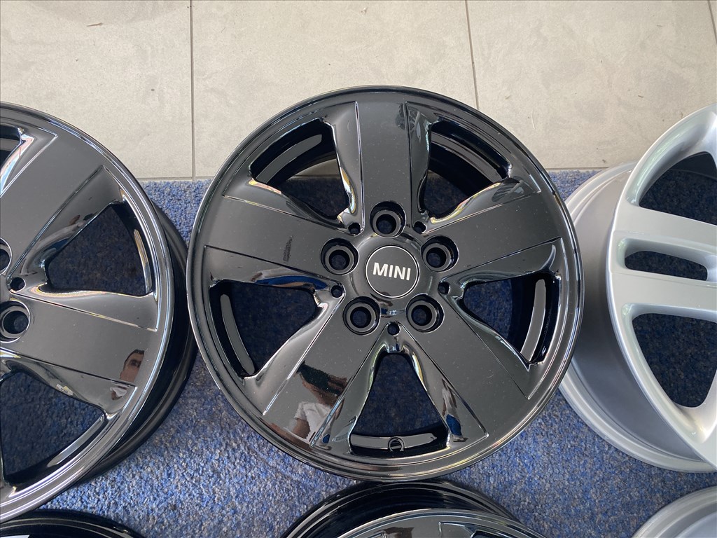 (3260) Mini 15 gyári alufelni felni, 5x112, one 6. kép