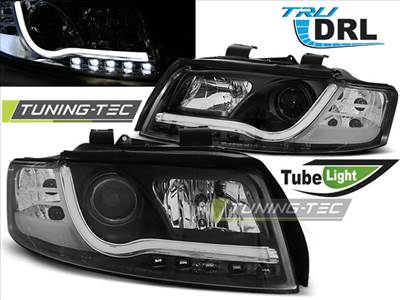 AUDI A4 10.00-10.04 TUBE LIGHTS BLACK TRU DRL Tuning-Tec Fényszóró