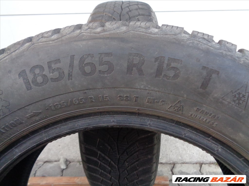 Continental 185/65R15 téli gumi pár erős 7mm-es mintával eladó.  7. kép