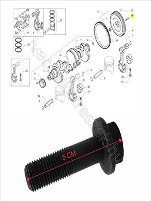 Lendkerék csavar 2.5-2.8 - DAILY - 98430735 -  - IVECO EREDETI Eredeti új 98430735