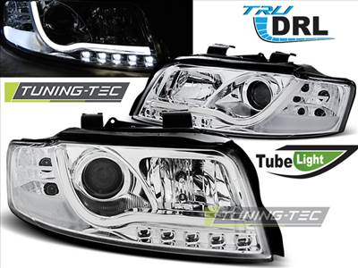 AUDI A4 10.00-10.04 TUBE LIGHTS CHROME TRU DRL Tuning-Tec Fényszóró