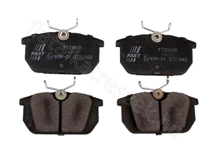 Fékbetét hátsó 1.4/1.6/1.7/1.8 2.0/1.9D/1.9TD - CABRIOLET, V8, CROMA, 4000, THEMA, COUPE - FT29035, 9941211 -  - Fastoriginal Utángyártott új 9941211 1. kép