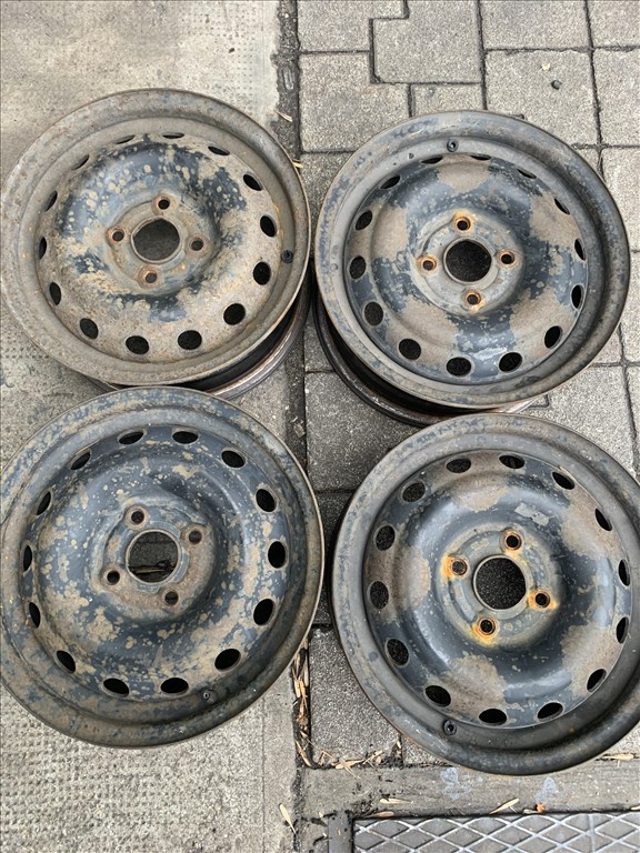  4x100 lyukosztású 5,5JJ 14" használt (gyári felni) lemezfelni 2. kép