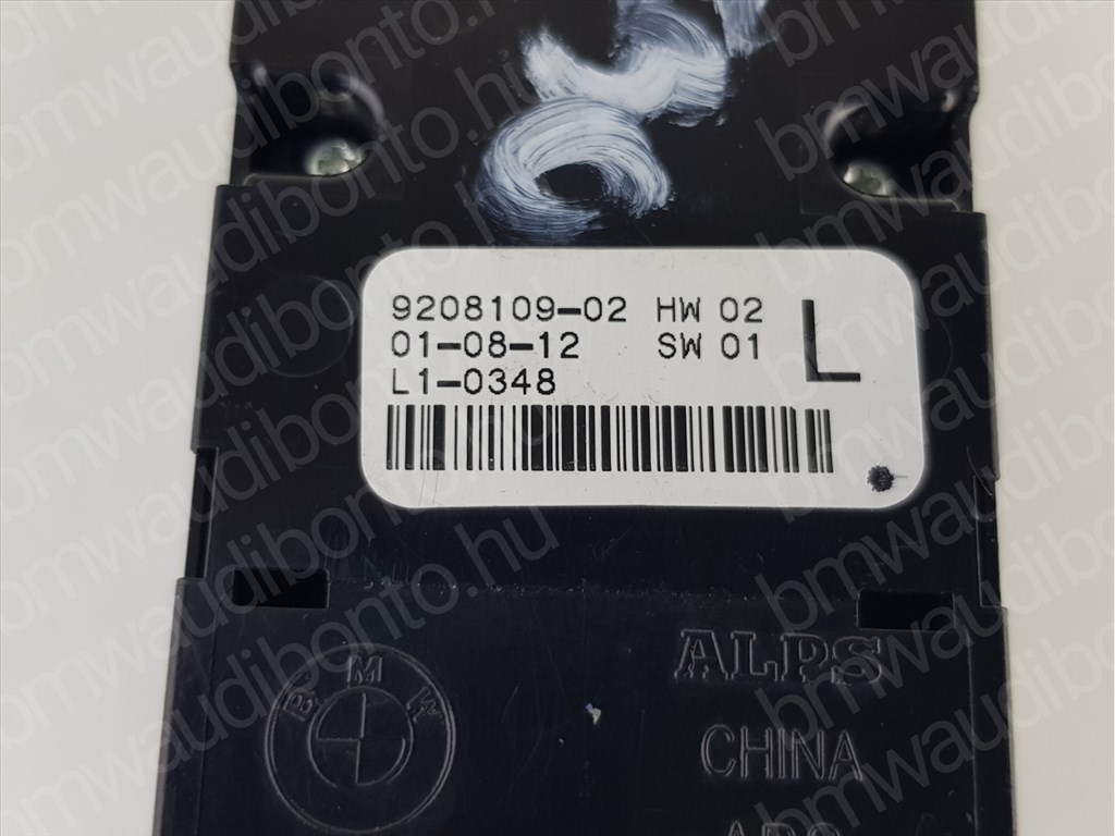 BMW 1 (F20) Sofőr oldali (négyes / kettes) elektromos ablakemelő kapcsoló (9208109) 2. kép