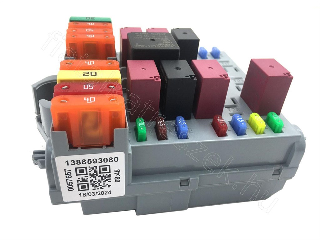 Biztosíték tábla külső - JUMPER, DUCATO, BOXER - 1388593080, 1617129980 -  - FIAT eredeti Eredeti új 1388593080 1. kép