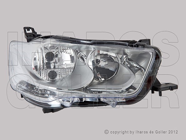 Citroen C-Elysée 2012-2017 - Fényszóró H7/H1 jobb nappali fénnyel (motoros)DEPO 1. kép